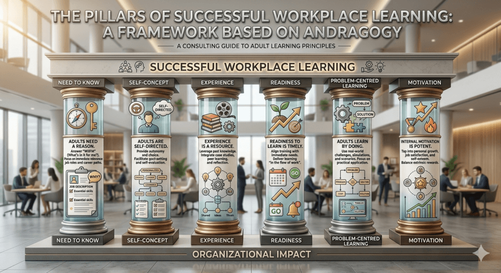 Six principles of andragogy in workplace learning