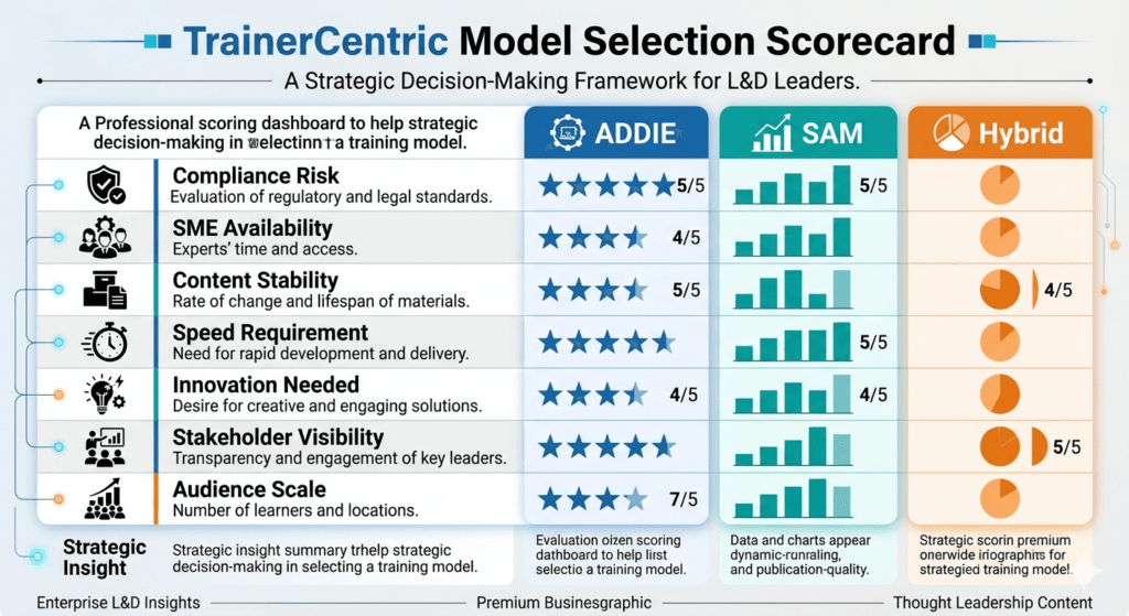 TrainerCentric Model Selection Scorecard