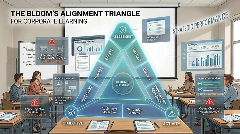 Bloom's Taxonomy Alignment Triangle
