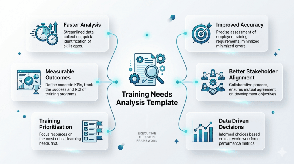 benefits of using a training needs analysis template