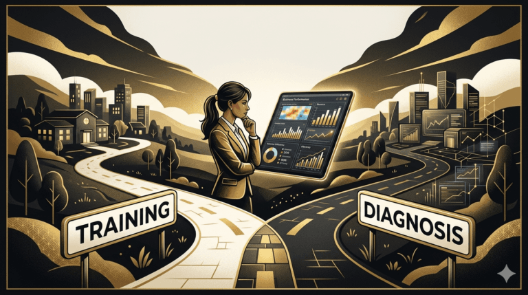 Performance consulting approach showing why training is not always the right solution