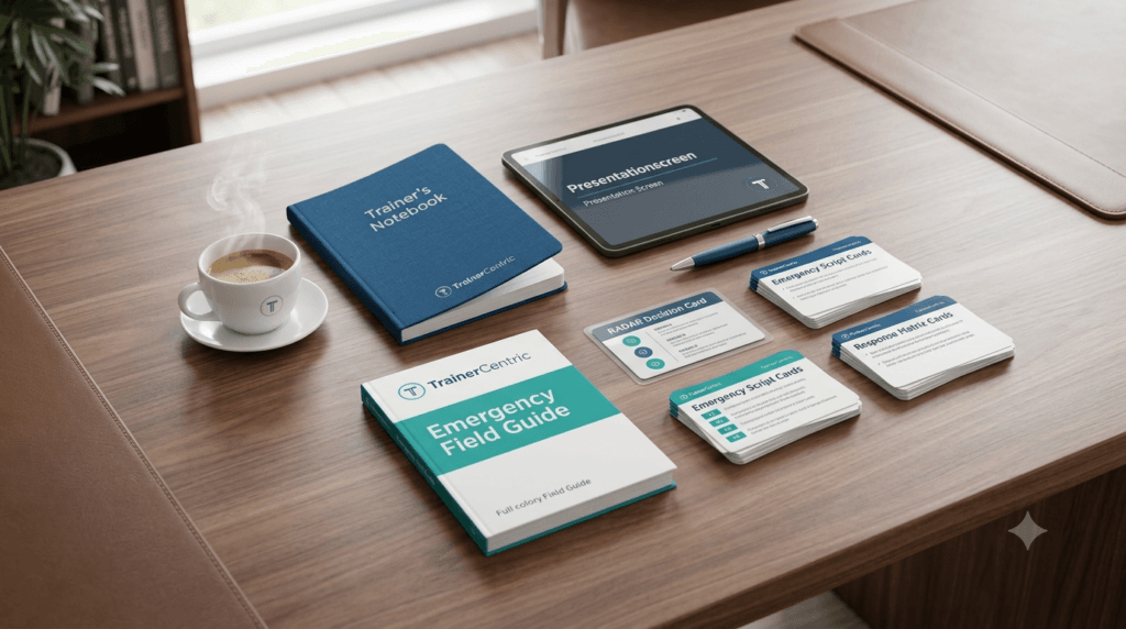Trainer emergency guide for difficult participants