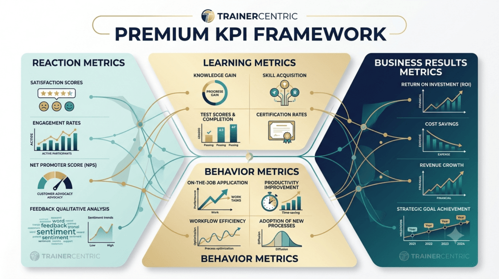 training effectiveness metrics and kpi framework