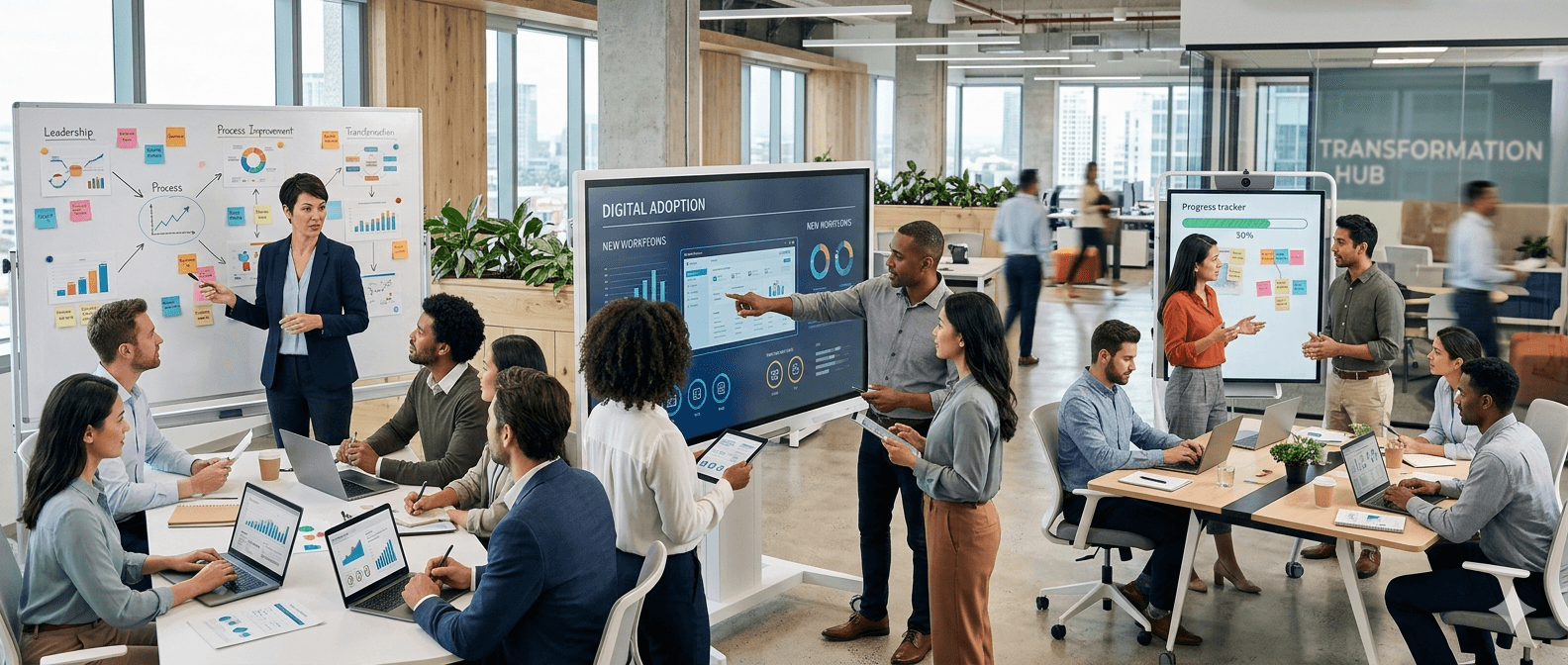 Managing organizational change and employee adoption