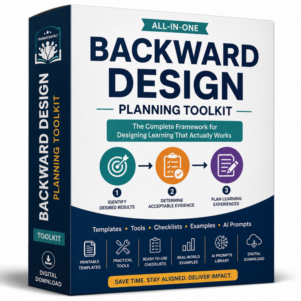 Backward Design Toolkit | Complete Planning System for Instructional Designers & Educators