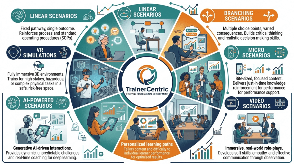 types of scenario based learning