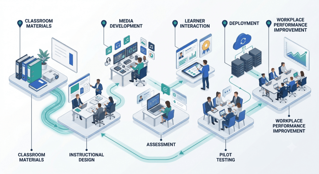 classroom to eLearning process