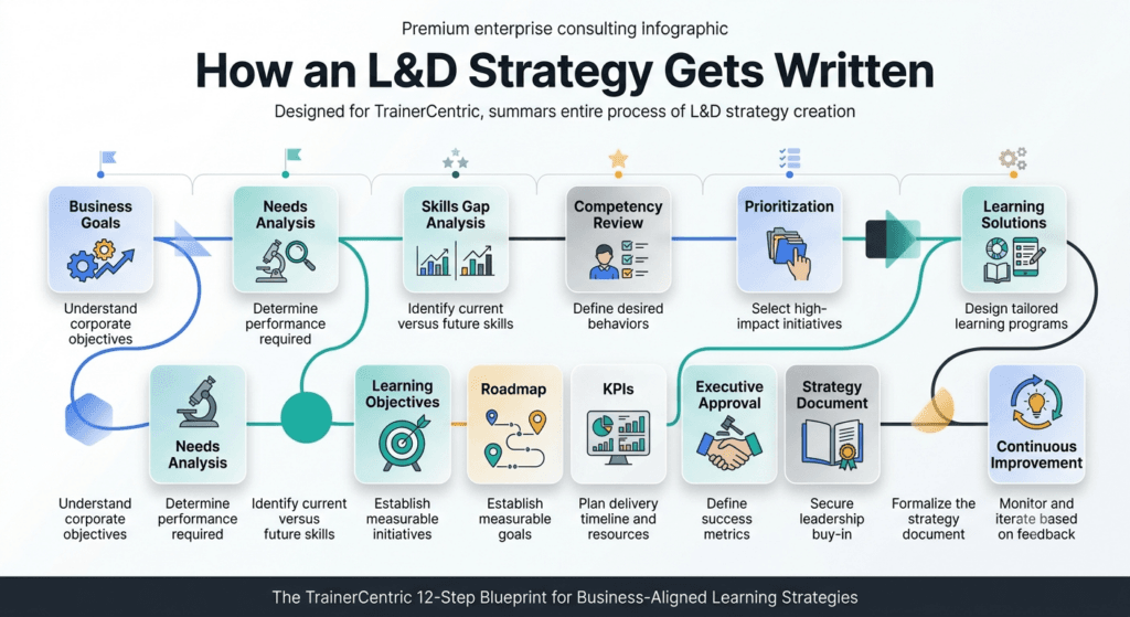 how to write a learning and development strategy process