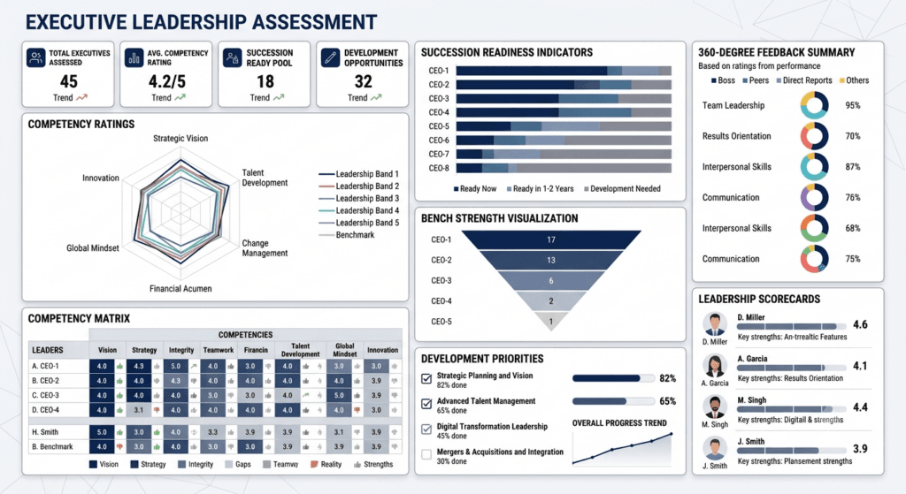 leadership competency assessment, leadership training needs analysis, leadership gap analysis