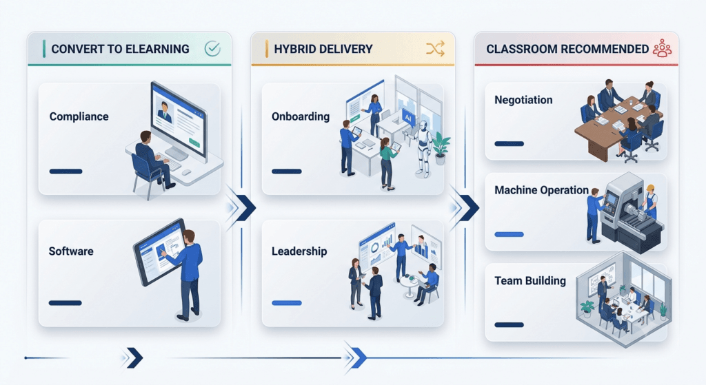 training conversion decision matrix