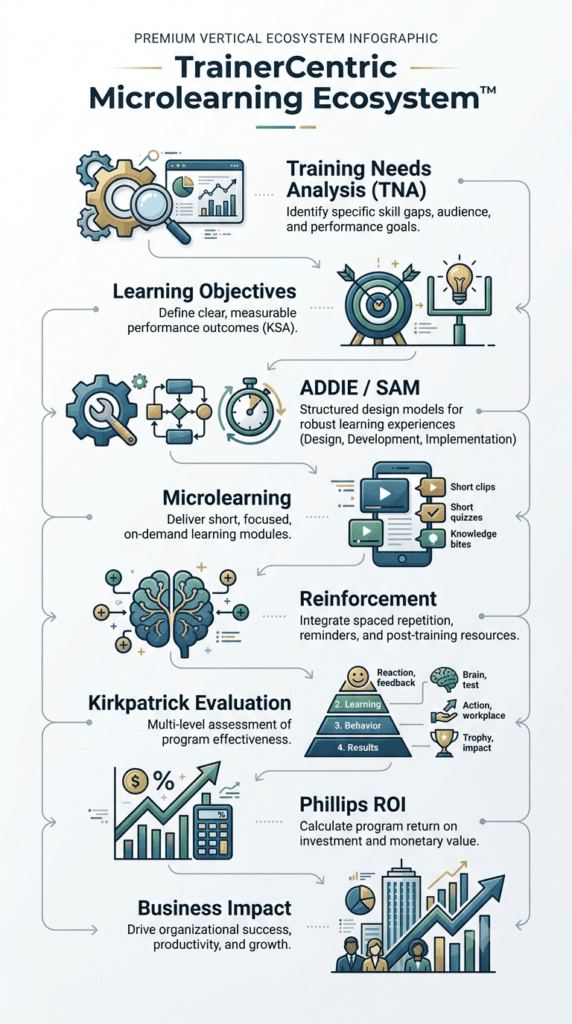 microlearning ecosystem, learning ecosystem infographic