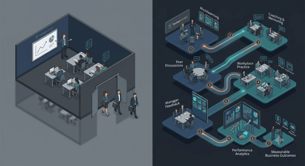 Difference between a training course and a learning programme