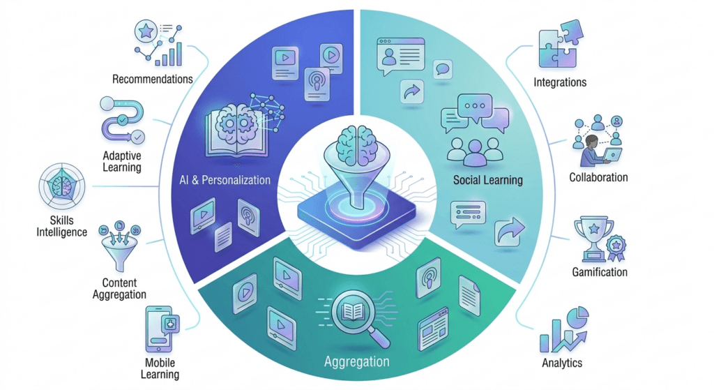 Learning Experience Platform features