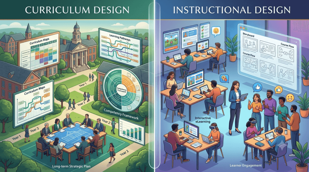 curriculum design comparison